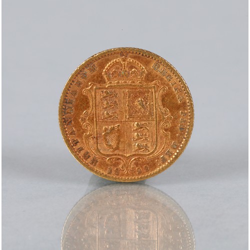 139 - Victorian gold half sovereign 1892