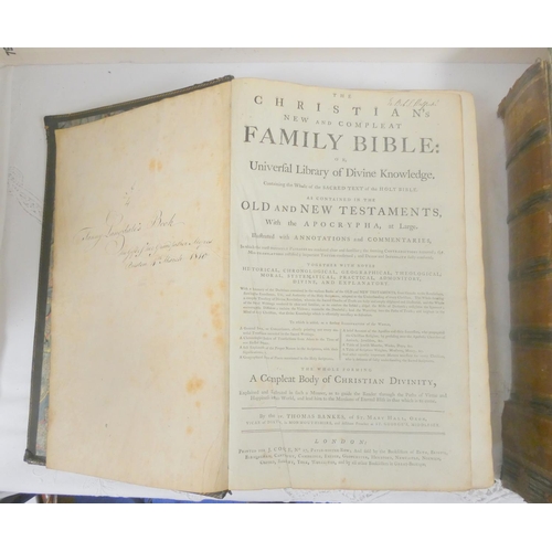 10 - Bibles.  2 folio bibles, 1814 & c.1810.