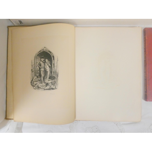 20 - KEATS JOHN.  The Eve of St. Agnes. 19 etchings by Charles O. Murray. Folio. Worn orig. clo... 