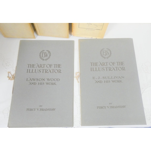 4 - BRADSHAW P. V.  The Art of the Illustrator. 24 various monographs of artists with illus. in orig. fo... 