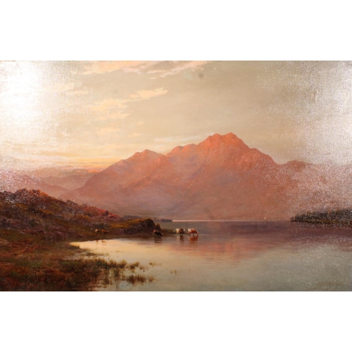 289 - ALFRED DE BREANSKI SNR RBA (British 1852-1928) Scottish Highland landscape, possibly Loch Awe and Be... 