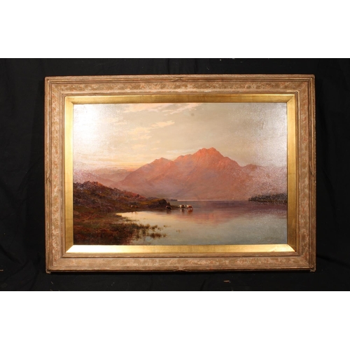 289 - ALFRED DE BREANSKI SNR RBA (British 1852-1928) Scottish Highland landscape, possibly Loch Awe and Be... 