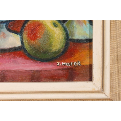 295 - JERZY MAREK (Polish, 1925-2014) *ARR*Peek-a-Boo Oil painting on board, signed lower right, 22cm x 20... 