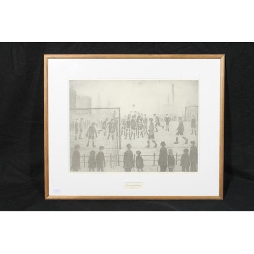 356 - LAURENCE STEPHEN LOWRY RA (1887-1976) *ARR* The Football Match Print, limited edition 635/1500, Grov... 