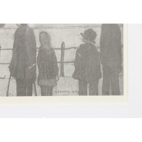 356 - LAURENCE STEPHEN LOWRY RA (1887-1976) *ARR* The Football Match Print, limited edition 635/1500, Grov... 