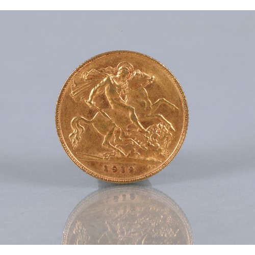 140 - George V gold half sovereign 1912