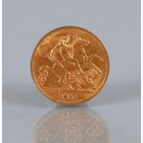 141 - George V gold half sovereign 1911