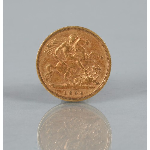 148 - Victorian gold half sovereign 1896