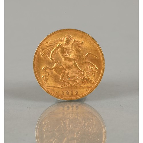 149 - George V gold half sovereign 1912