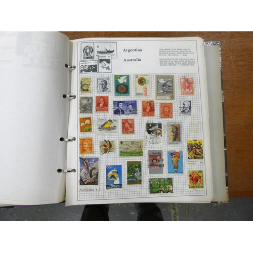 112 - Three vintage stamp albums, mainly Commonwealth.