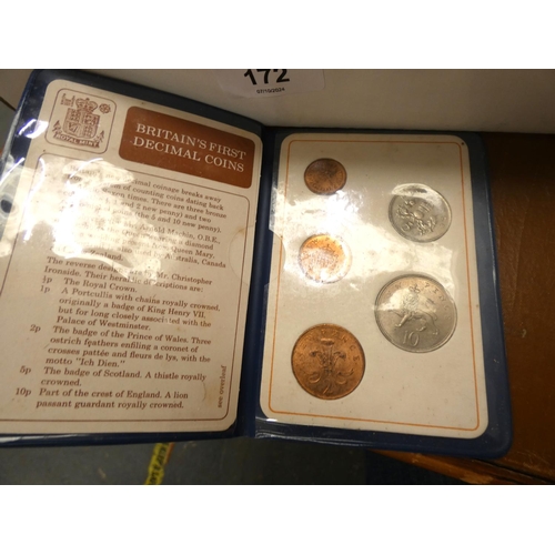 172 - Box of commemorative coins, 1952 Festival of Britain etc.