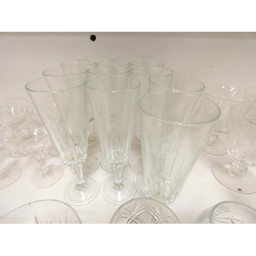 174 - Large collection of cut and other glassware.