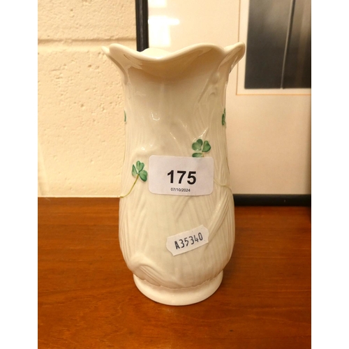 175 - Modern Belleek vase.H.16cm