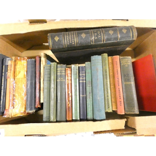 228 - Box of vintage history books.