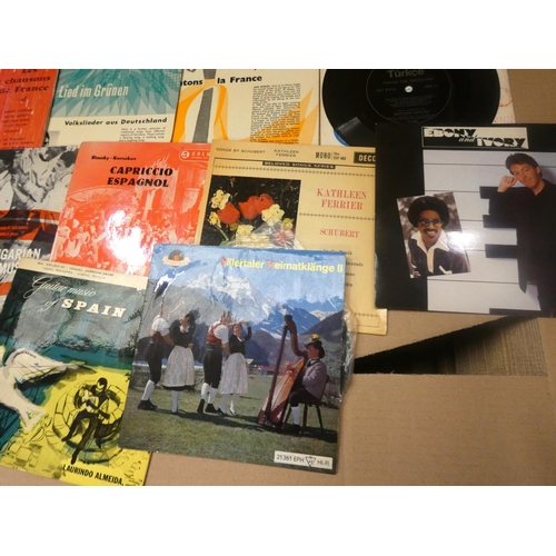 253 - Box of various Continental records.