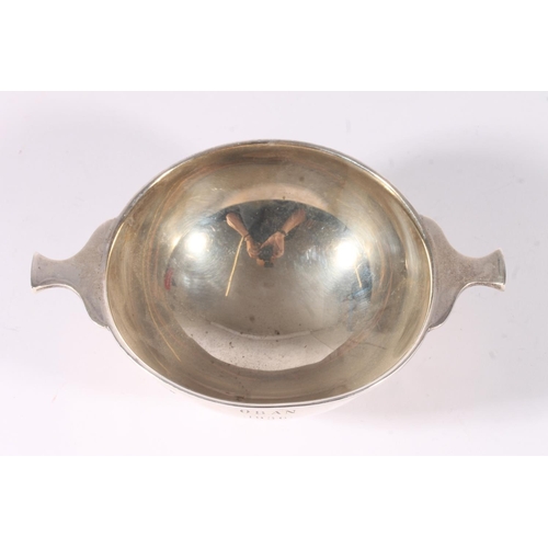 69 - George V/VI silver Scottish quaich engraved 'Oban 1936', hallmarked for Fenton Brothers (Glasgow) Lt... 