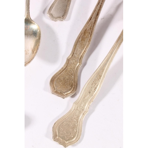 78 - American silver flatware to include a floral patterned serving spoon by Whiting Manufacturing Co., o... 