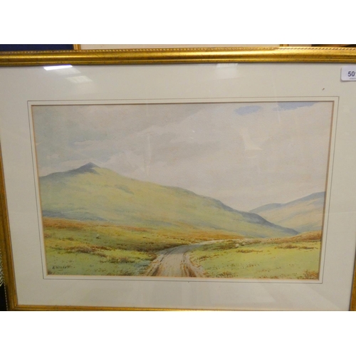 308 - A Willett, Landscape, Watercolour.