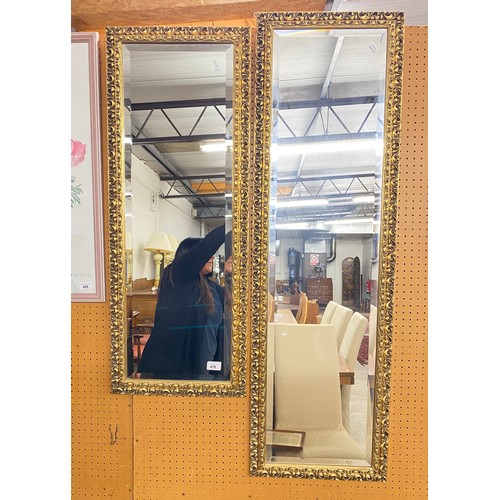 470 - Two gilt framed wall mirrors 