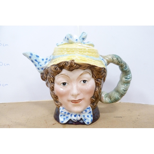 100 - Two Royal Doulton figures to include 'Janine' and 'Sweet Anne', also a Royal Doulton Kings Ware deca... 