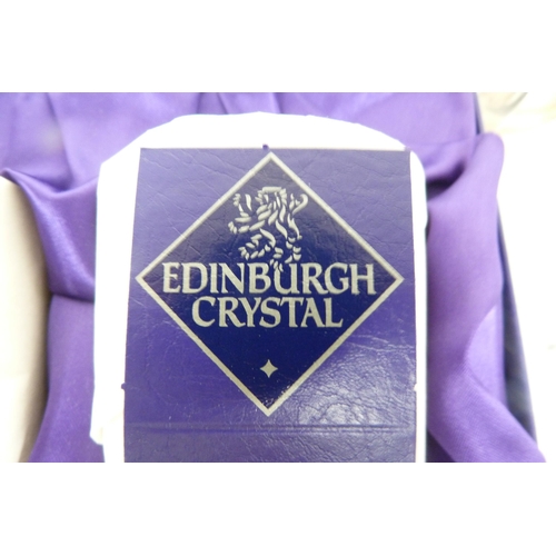 137 - Crystal and glass to include two boxed sets of Edinburgh Crystal glasses, crystal wine glasses etc (... 