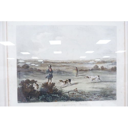 179 - Set of three antique coloured titled sporting prints, all later framed and glazed.  (3)