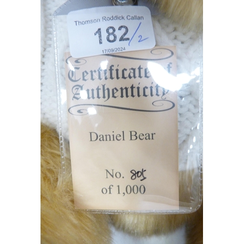 182 - Two Suki Silver Tag limited edition bears to include Daniel Bear, 805/1000, and Mia Bear, 982/1500, ... 