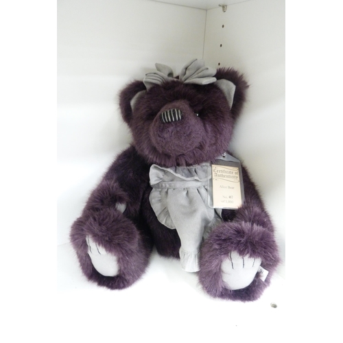 183 - Two Suki Silver Tag limited edition bears to include Alice Bear, 457/1000, and Louis Bear, 717/1500,... 