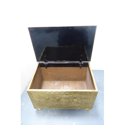 203 - Brass log box.