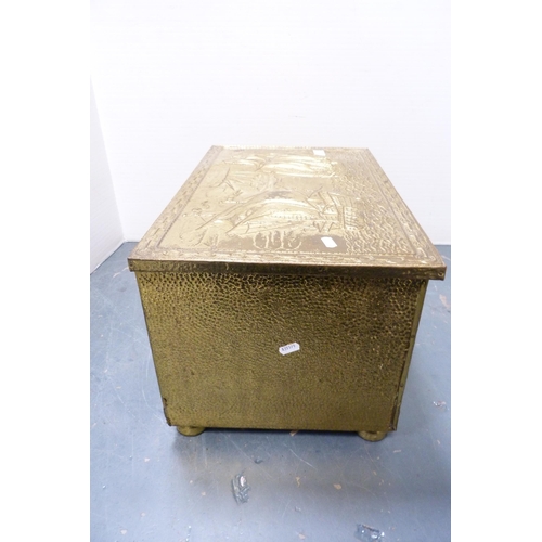 203 - Brass log box.