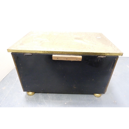 203 - Brass log box.