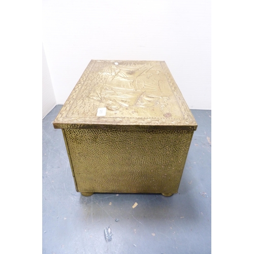 203 - Brass log box.