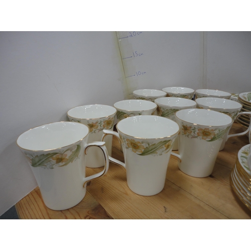 270 - Duchess 'Greensleeves' pattern part dinner and tea set, approximately eighty pieces.