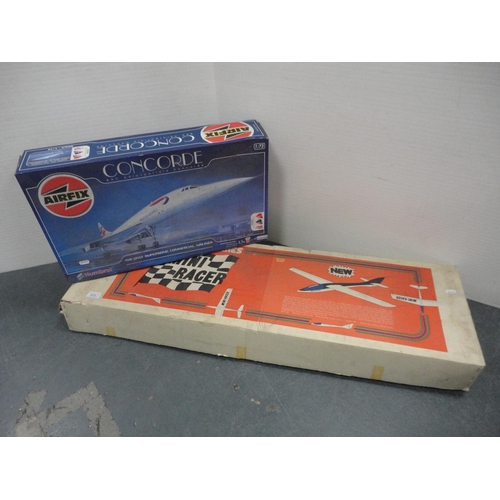 272 - Solent Sailplanes 'Mini Racer' model aeroplane, boxed, and a boxed Airfix Concorde model.  (2)