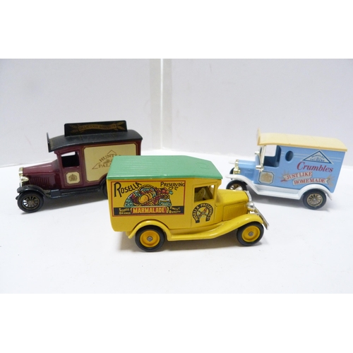 316 - Group of Days Gone By diecast model vans and vehicles.