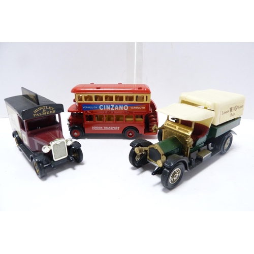 316 - Group of Days Gone By diecast model vans and vehicles.