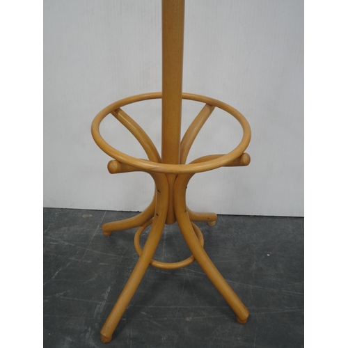 369 - Bentwood-style hat and coat stand.