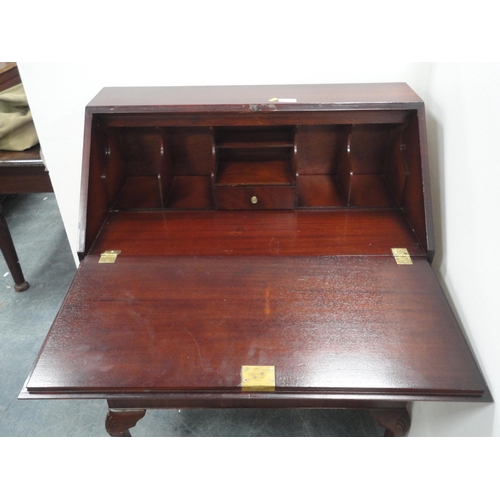 374 - Mahogany writing bureau.