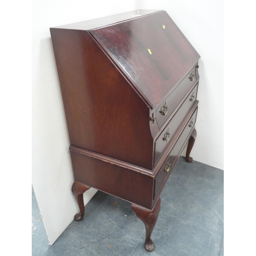 374 - Mahogany writing bureau.