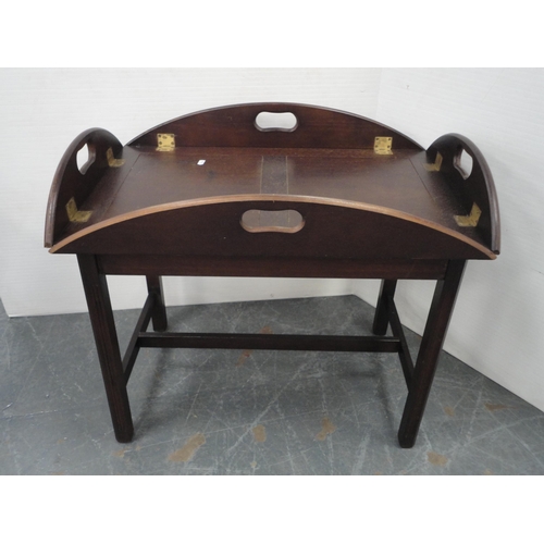 379 - Butler's tray-top table.