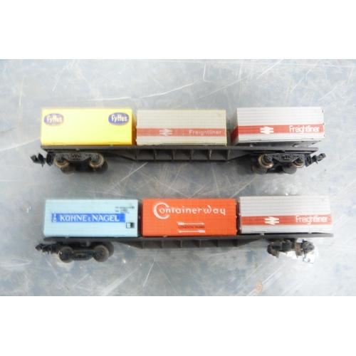 45 - Carton containing Graham Farish, Lima and other boxed coaches, Scotrail, various liveries, parts, tr... 