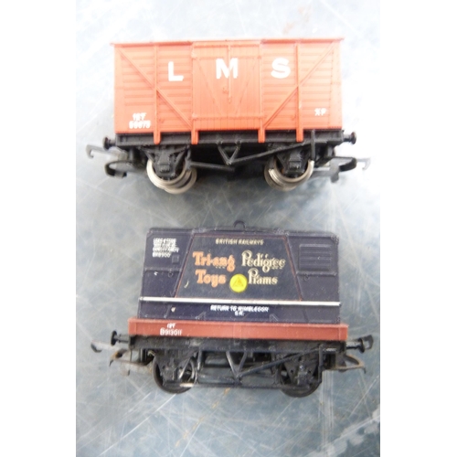 47 - Two cartons containing rolling stock, tankers, parts, coaches etc.