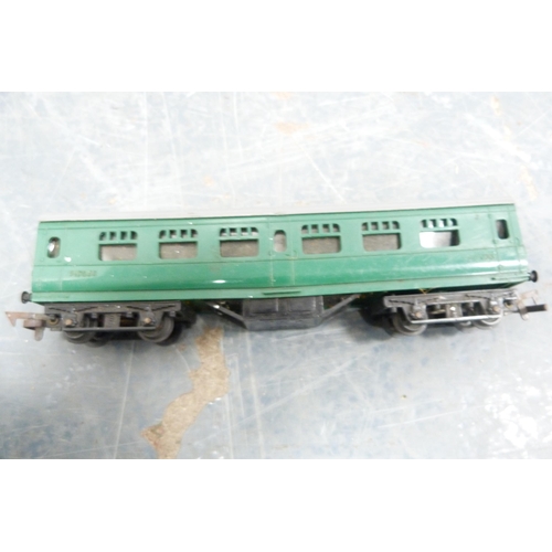 47 - Two cartons containing rolling stock, tankers, parts, coaches etc.