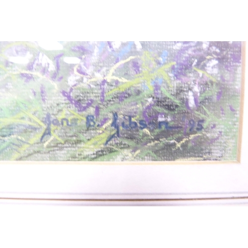 55 - Jane B GibsonBluebells, GallowaySigned and dated '95, pastel.