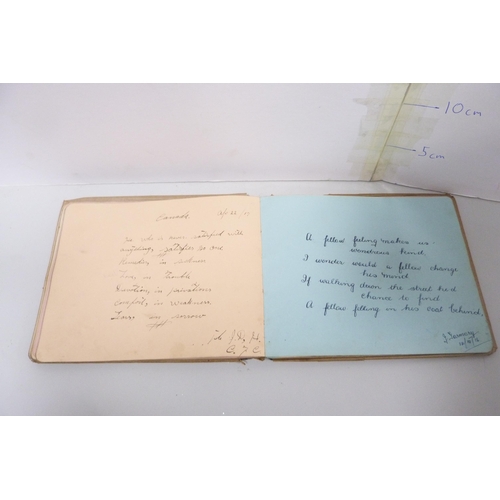 63 - Interesting group of autograph books..