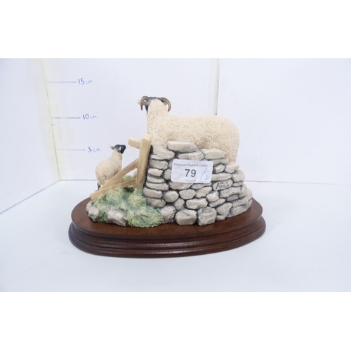 79 - Two Border Fine Arts groups to include dogs and sheep, both sculpted by Ray Ayres.  (2)