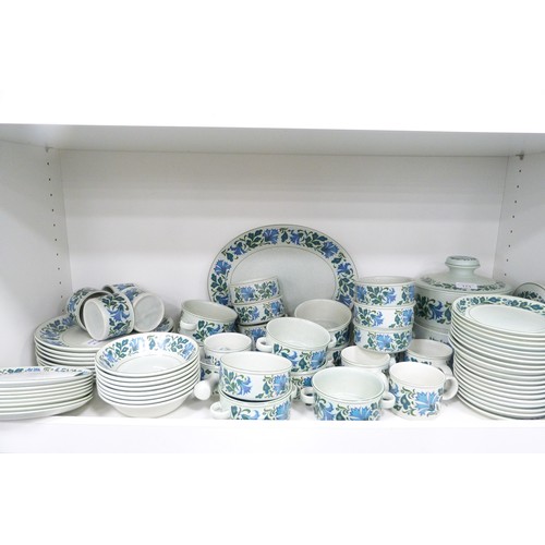 173 - Collection of Midwinter 'Stonehenge' pattern dinnerwares (one shelf).