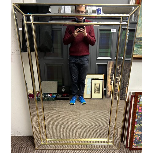 561 - Large contemporary wall mirror, 142.5cm x 93.5cm