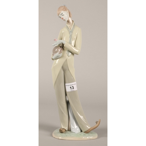 13 - Lladro clown figure 33cm h