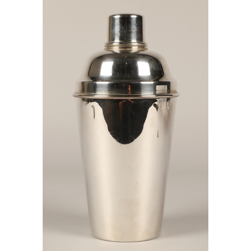 233 - PHV England mid century stainless steel cocktail shaker